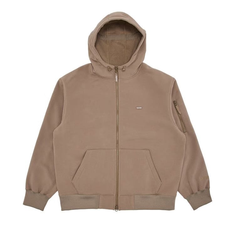 Supreme WINDSTOPPER Zip Up Hoodie Taupe