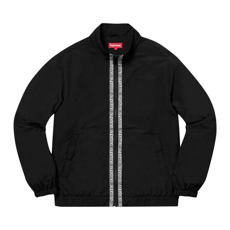 Supreme Classic Logo Taping Track Jacket Black