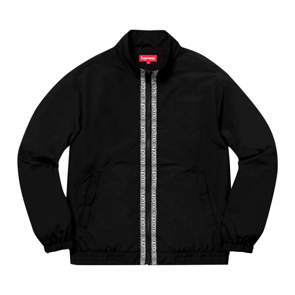 Supreme Classic Logo Taping Track Jacket Black
