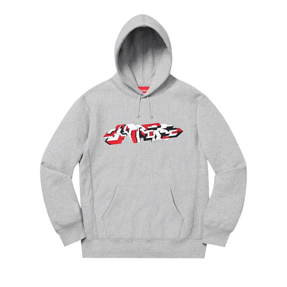 Supreme Delta Logo Hoodie Heather Grey
