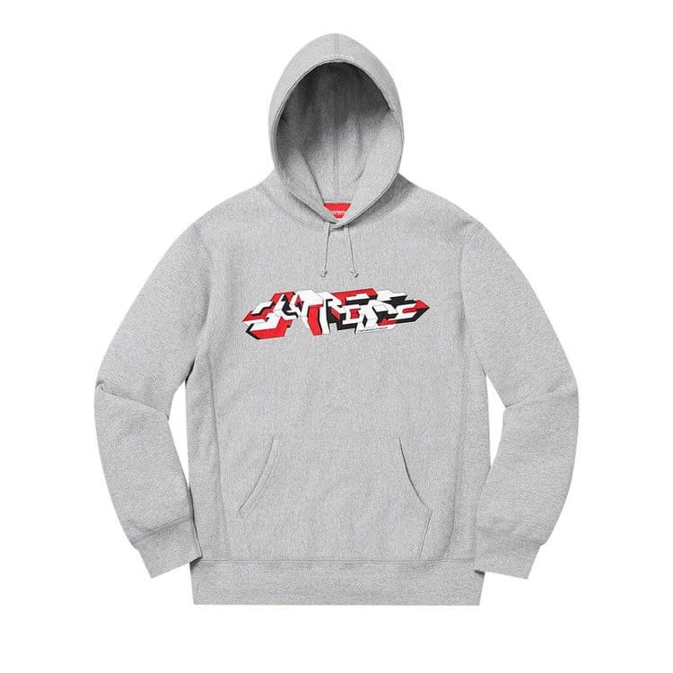 Supreme Delta Logo Hoodie Heather Grey
