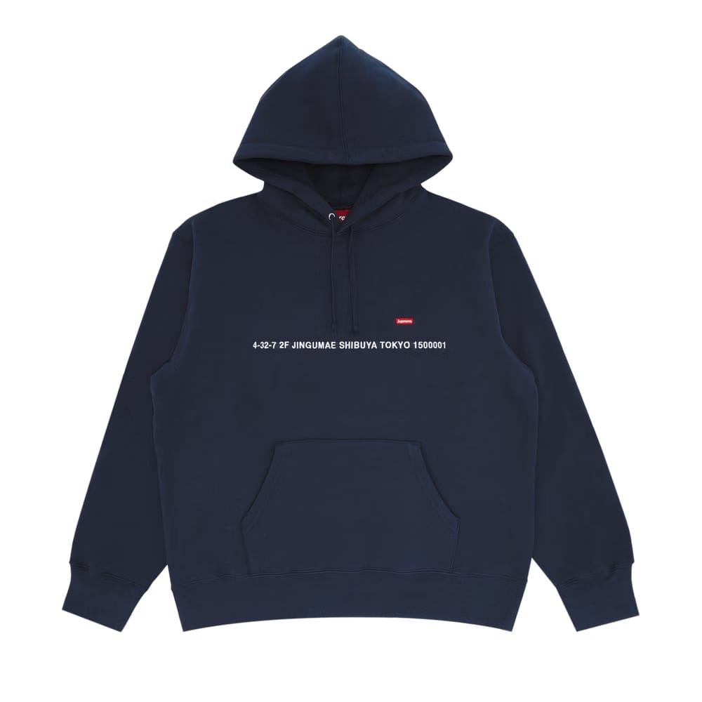 Supreme Shop Small Box Hoodie - Tokyo Navy