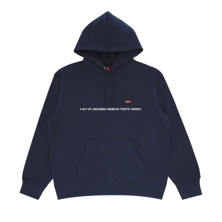 Supreme Shop Small Box Hoodie - Tokyo Navy