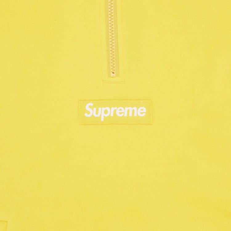 Supreme Polartec Facemask Half Zip Hoodie Yellow