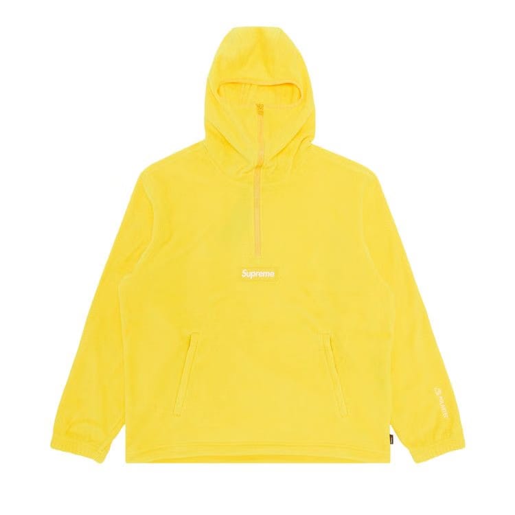 Supreme Polartec Facemask Half Zip Hoodie Yellow
