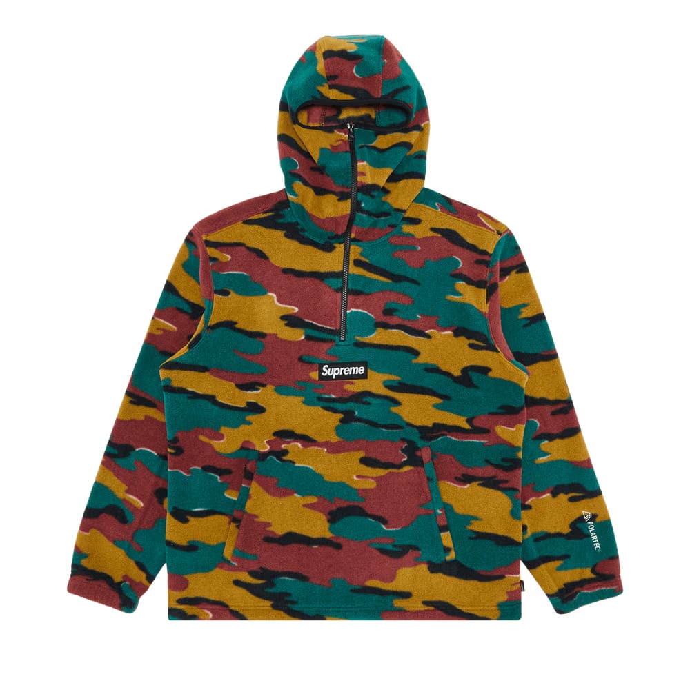 Supreme Polartec Facemask Half Zip Hoodie Camo
