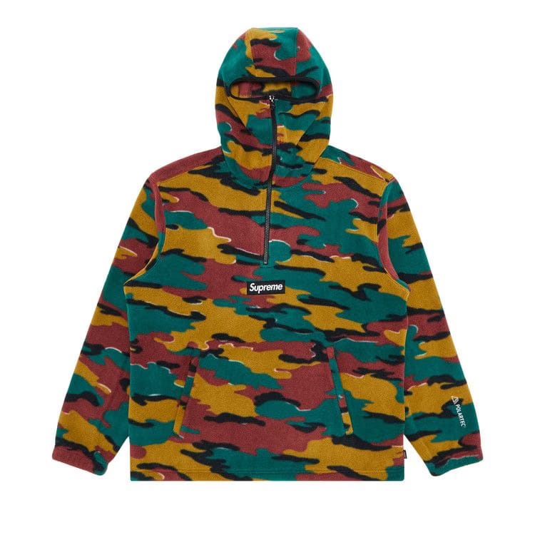Supreme Polartec Facemask Half Zip Hoodie Camo