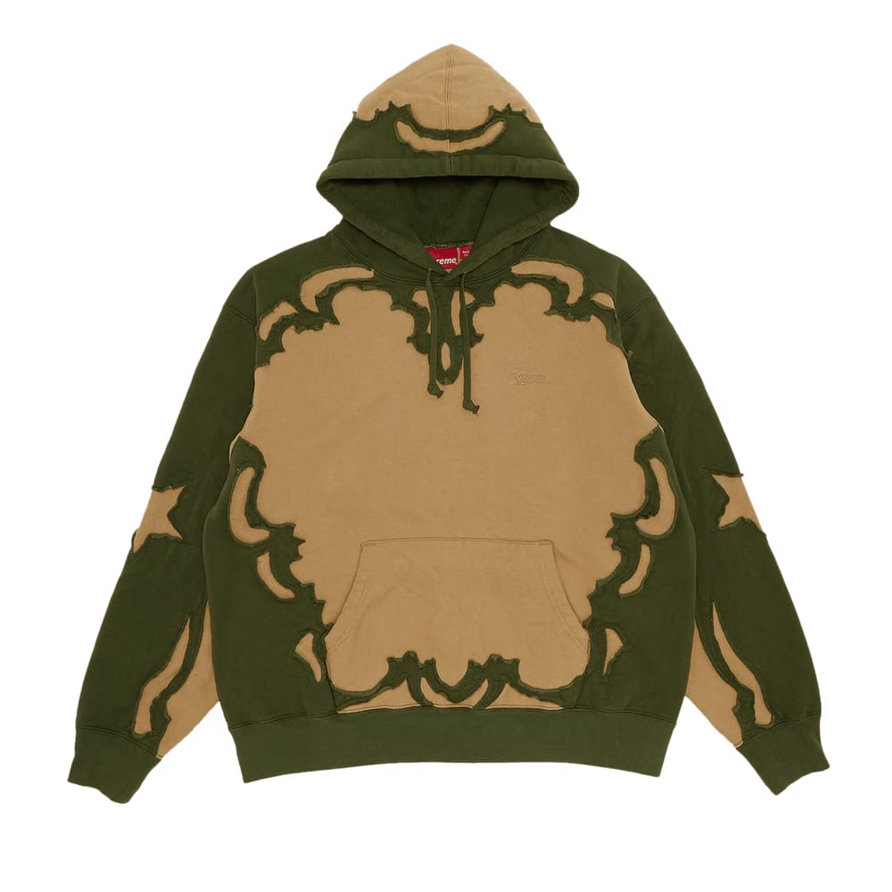 Supreme Western Cut Out Hoodie Dark Tan