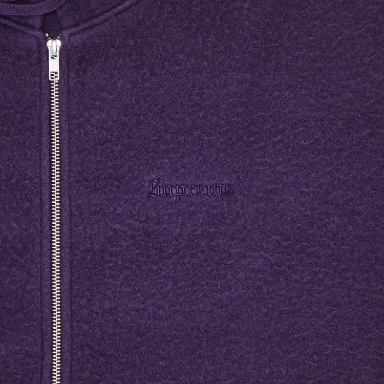 Supreme Pilled Zip Up Hoodie Dusty Purple
