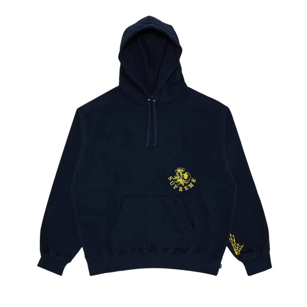 Supreme Wild Embroidered Hoodie Navy
