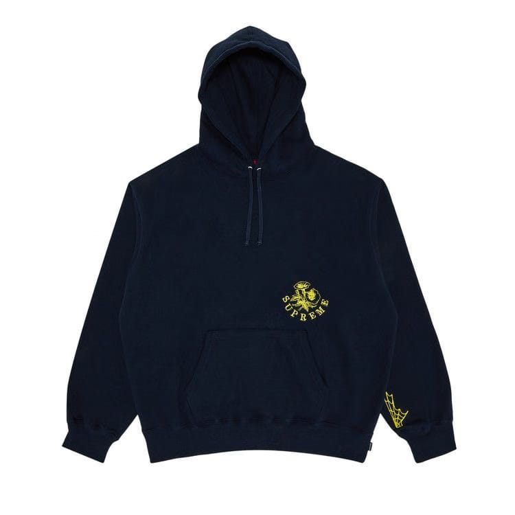 Supreme Wild Embroidered Hoodie Navy