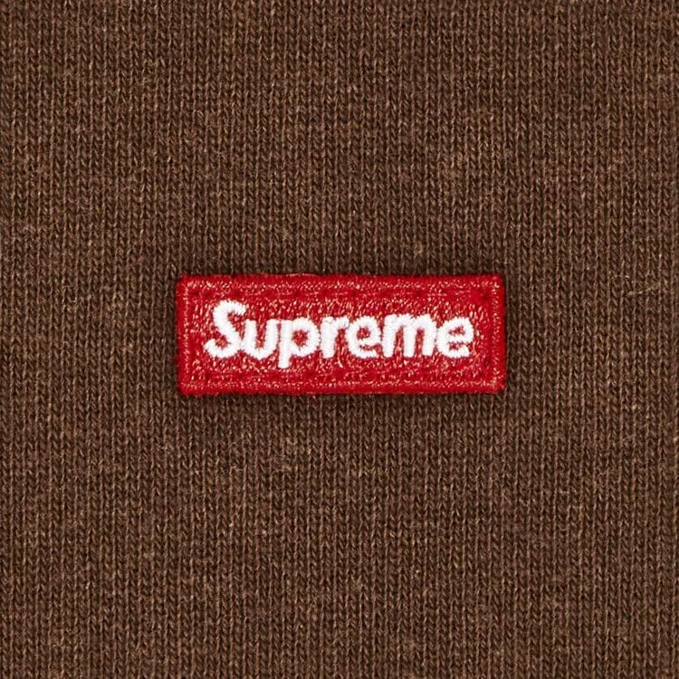 Supreme Small Box Hoodie Brown