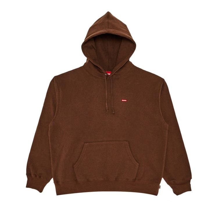 Supreme Small Box Hoodie Brown