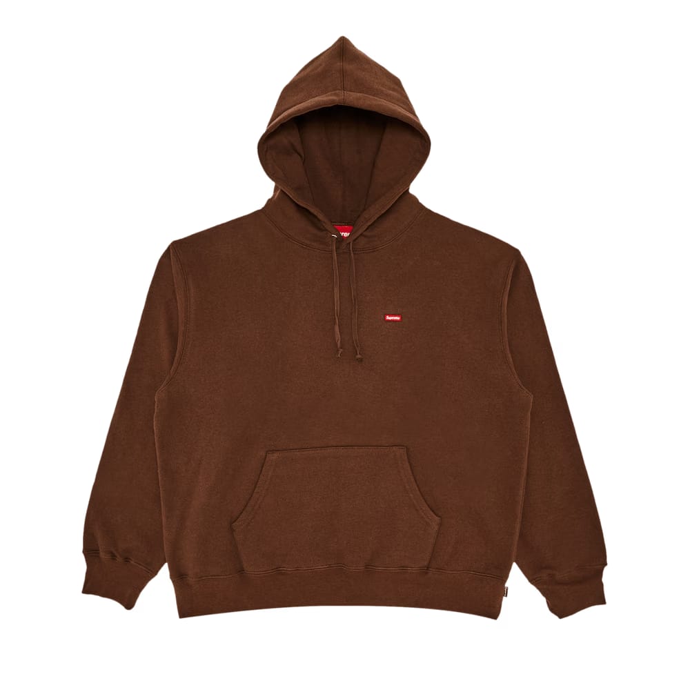 Supreme Small Box Hoodie Brown