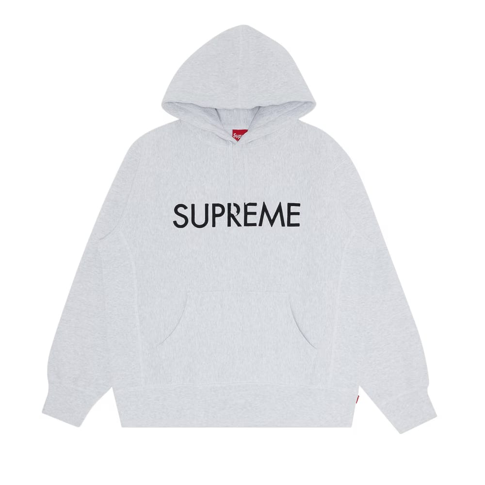 Supreme Capital Hoodie Ash Grey