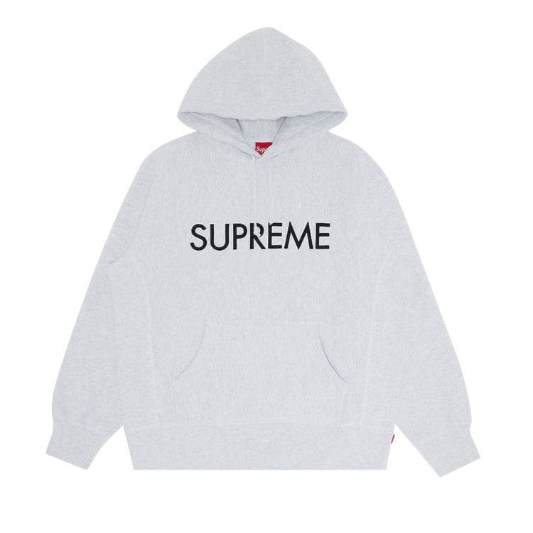 Supreme Capital Hoodie Ash Grey