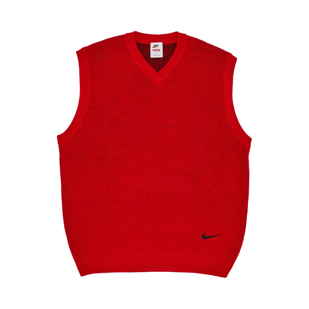 Supreme x Nike Sweater Vest Red