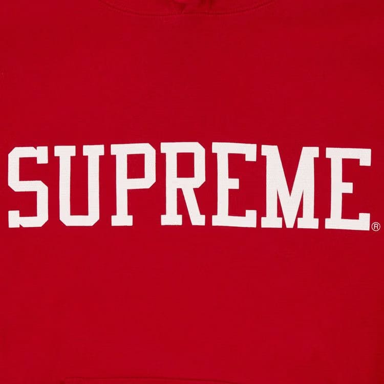 Supreme Varsity Hoodie Red