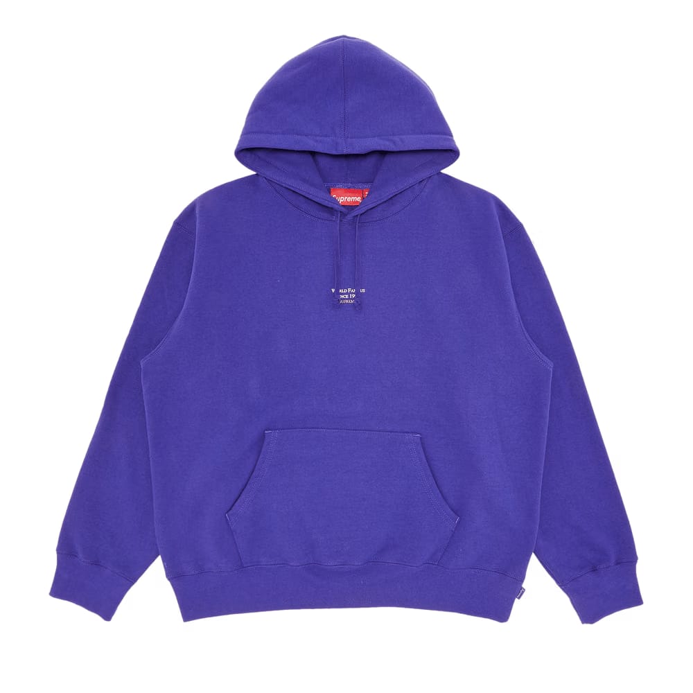 Supreme World Famous Micro Hoodie Purple