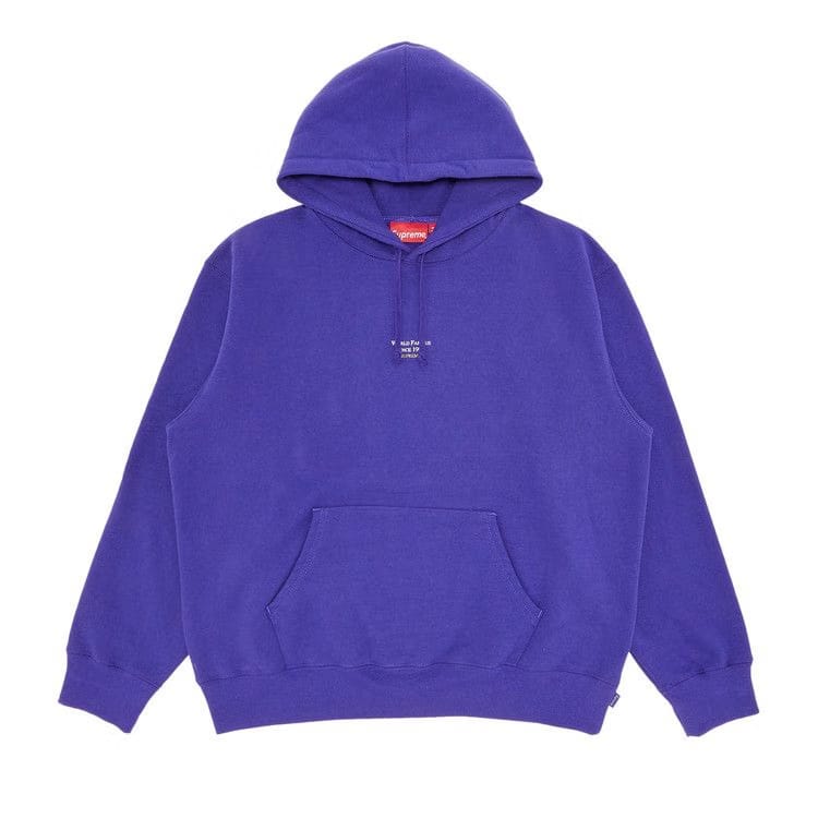 Supreme World Famous Micro Hoodie Purple