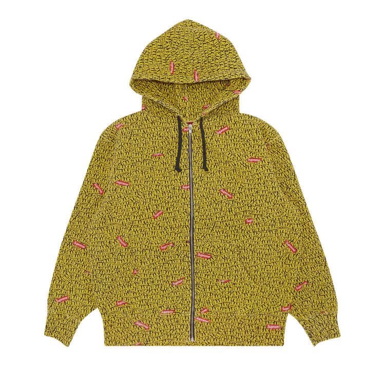 Supreme x IRAK Zip Up Hoodie Yellow