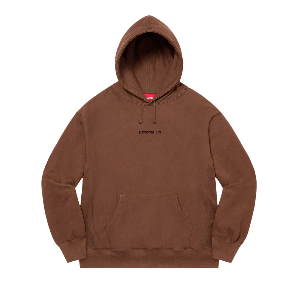 Supreme Number One Hoodie Dark Brown