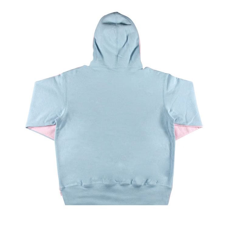 Supreme S Logo Split Hoodie Light Pink