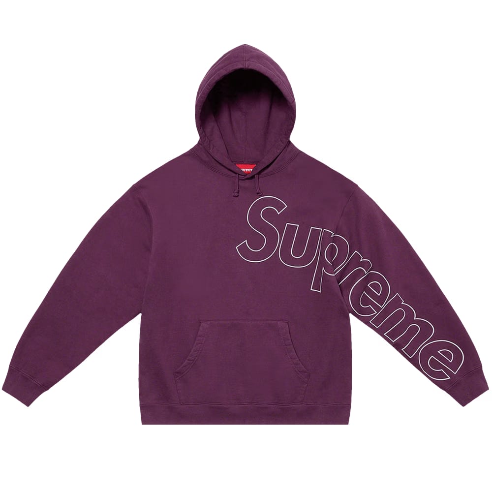 Supreme Reflective Hoodie Eggplant