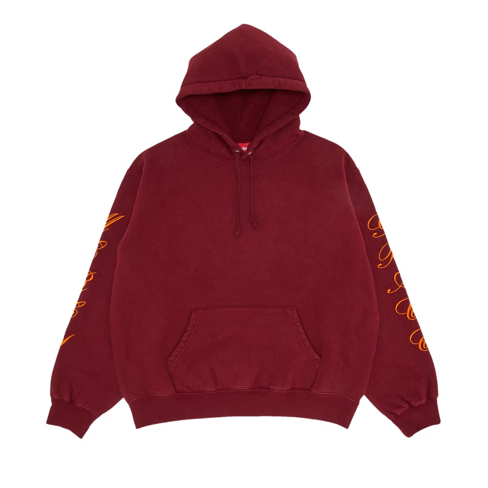 Supreme Patches Spiral Hoodie Cardinal
