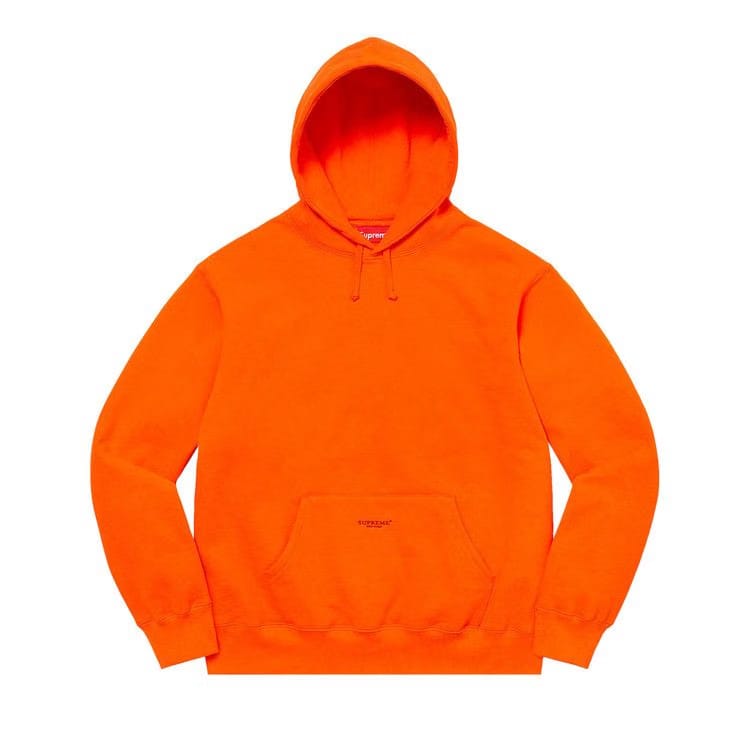 Supreme Micro Logo Hoodie Dark Orange
