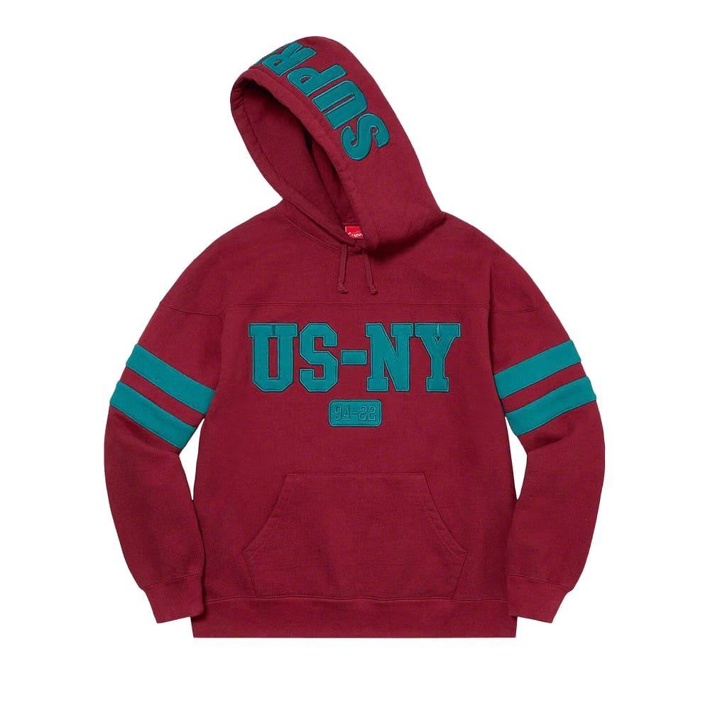 Supreme US-NY Hoodie Cardinal