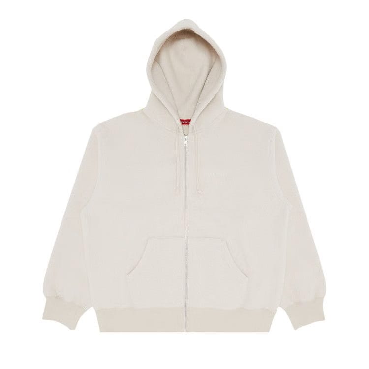 Supreme Pilled Zip Up Hoodie Stone