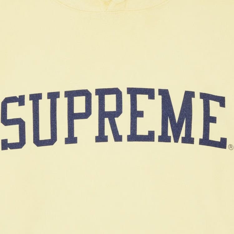Supreme Varsity Hoodie Light Yellow