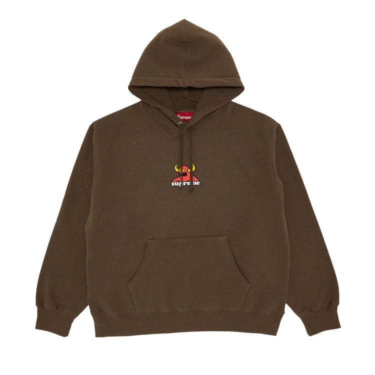 Supreme x Toy Machine Hoodie Dusty Brown