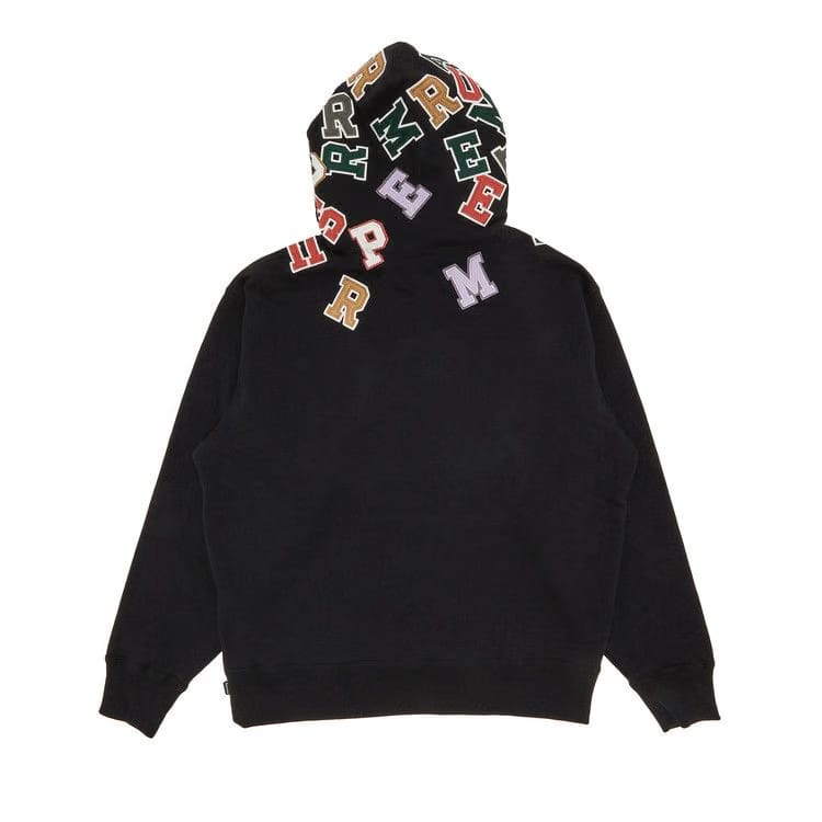 Supreme Scattered Appliqué Hoodie Black