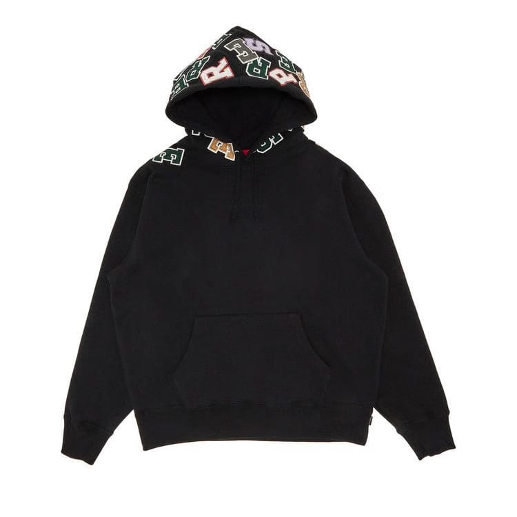 Supreme Scattered Appliqué Hoodie Black