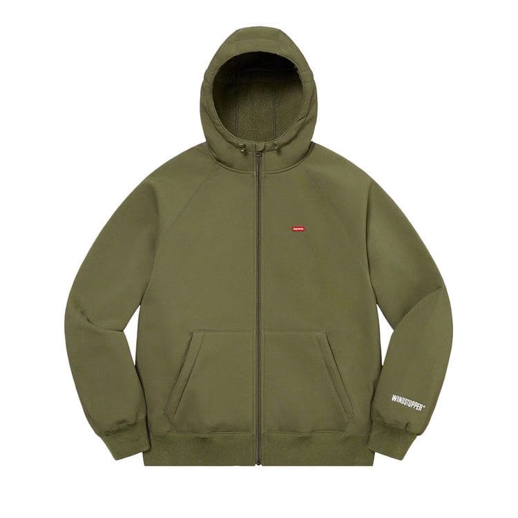 Supreme x WINDSTOPPER Zip Up Hoodie Dark Olive