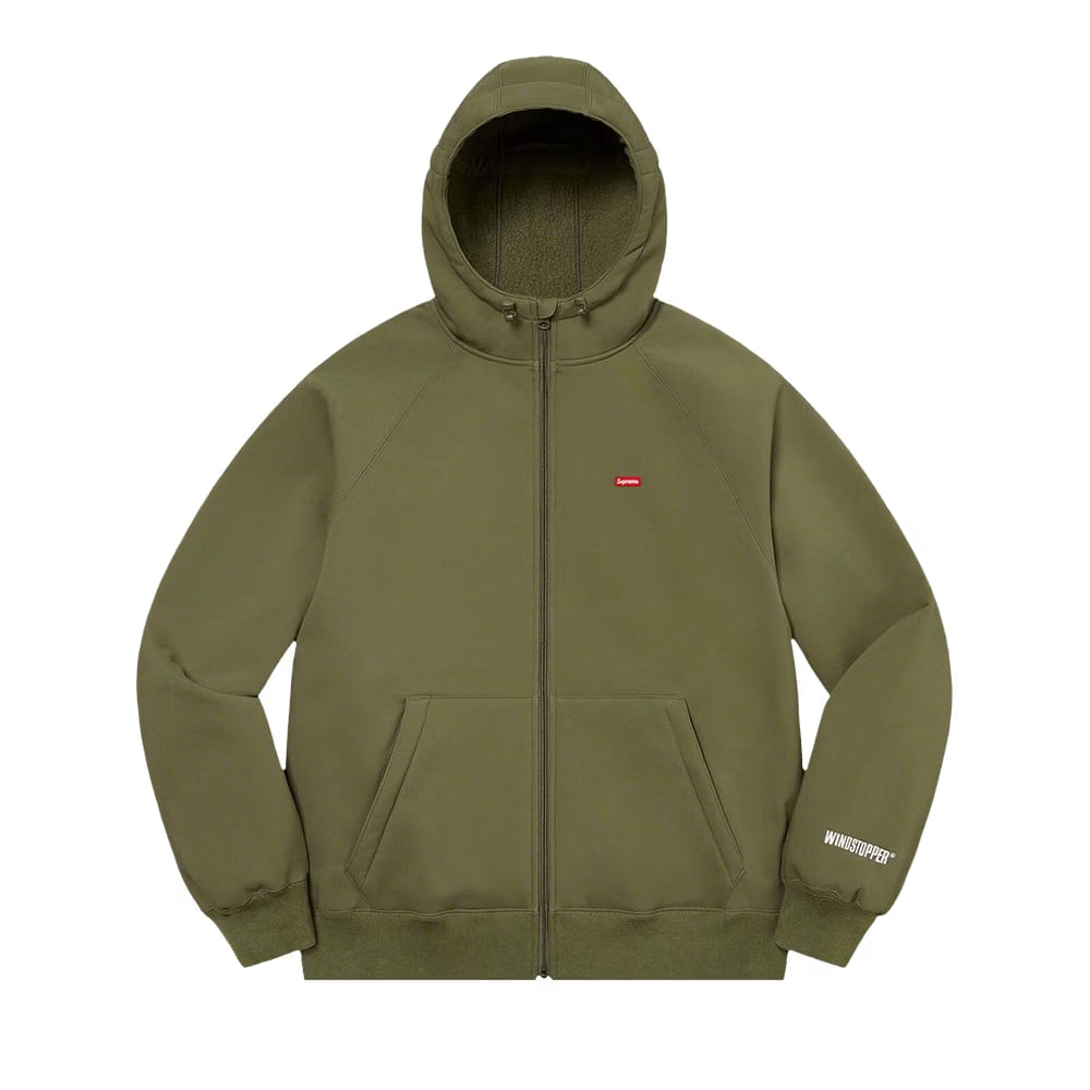 Supreme x WINDSTOPPER Zip Up Hoodie Dark Olive