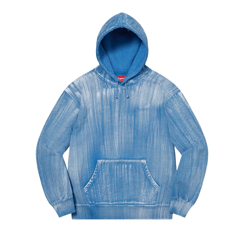 Supreme Brush Stroke Hoodie Pale Royal