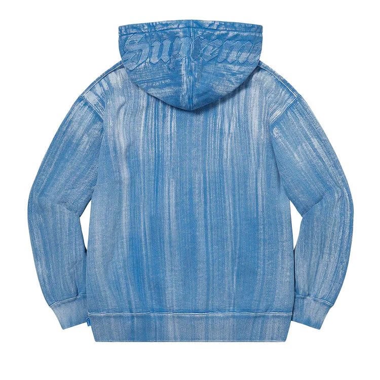 Supreme Brush Stroke Hoodie Pale Royal