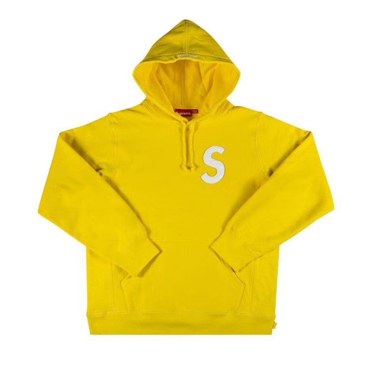 Supreme S Logo Hoodie Yellow