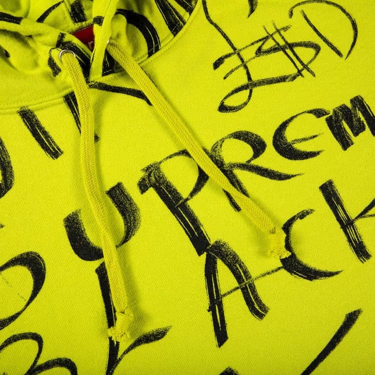 Supreme Black Ark Hoodie Fluorescent Yellow