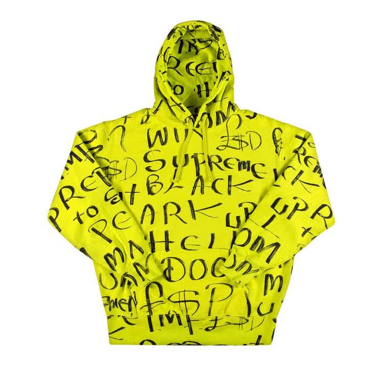 Supreme Black Ark Hoodie Fluorescent Yellow