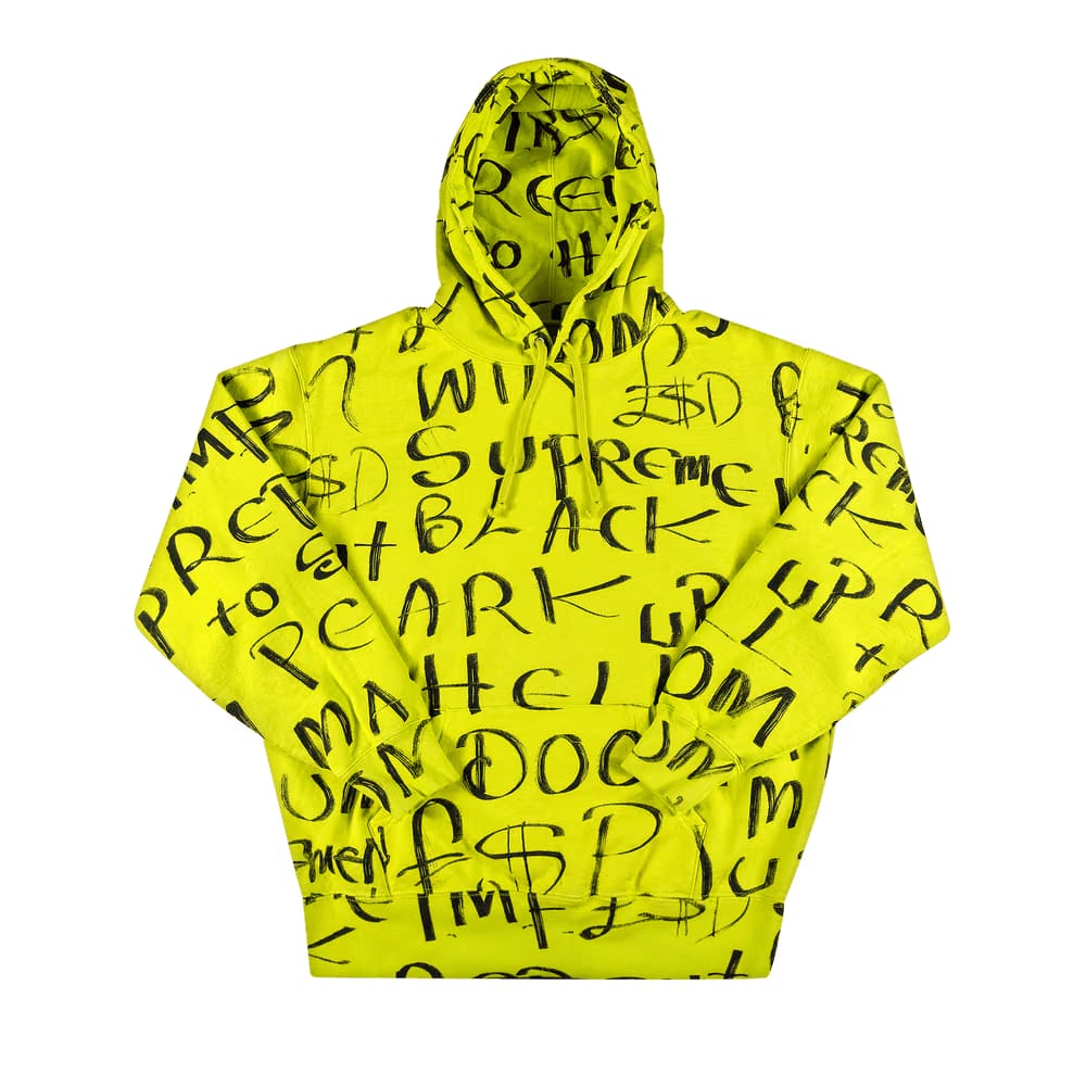 Supreme Black Ark Hoodie Fluorescent Yellow