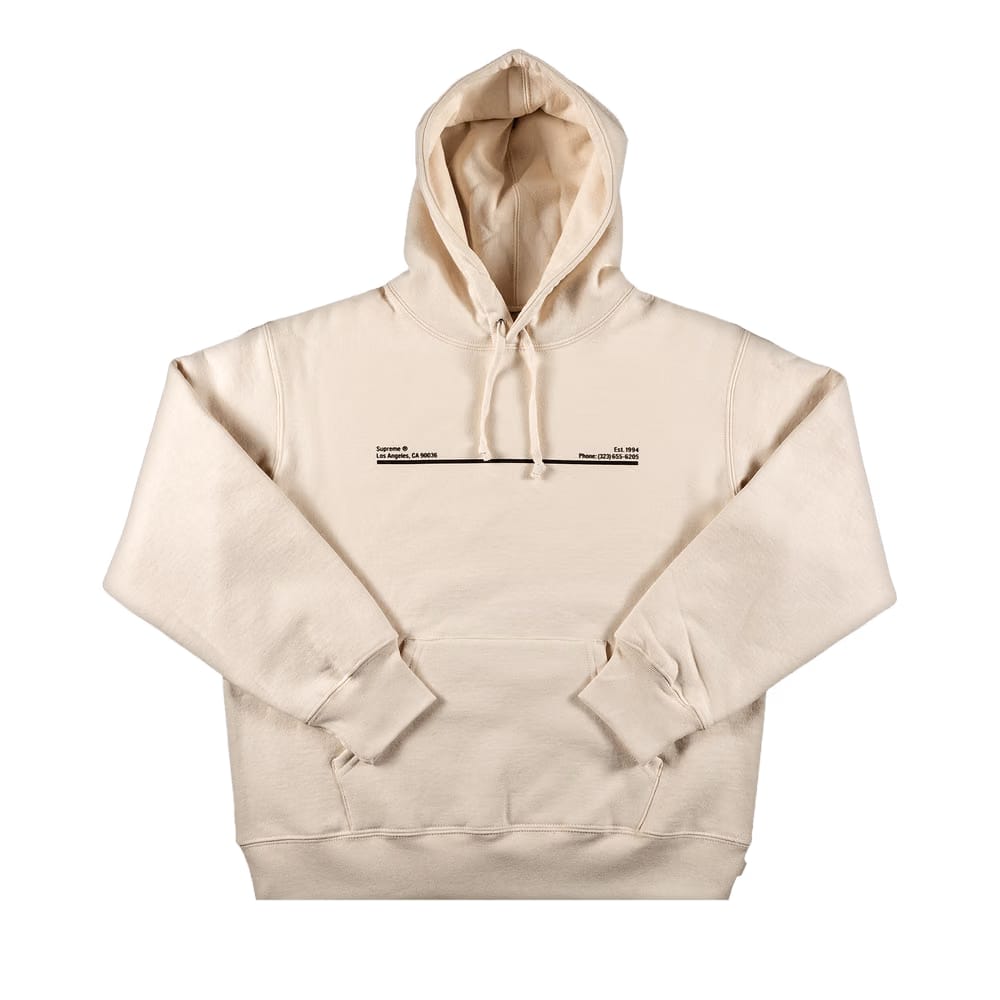 Supreme Shop Hoodie - Los Angeles Natural