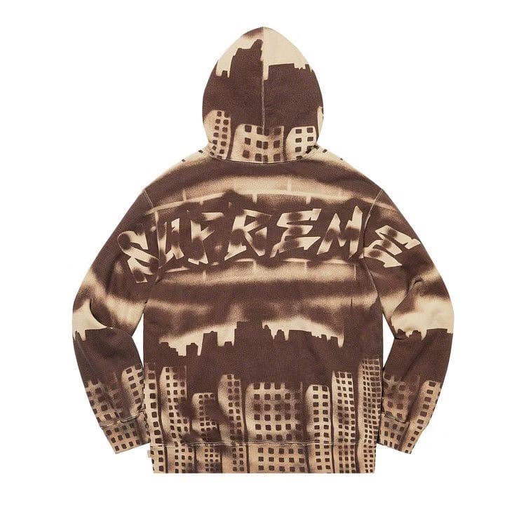Supreme x New York Yankees Airbrush Hoodie Clay