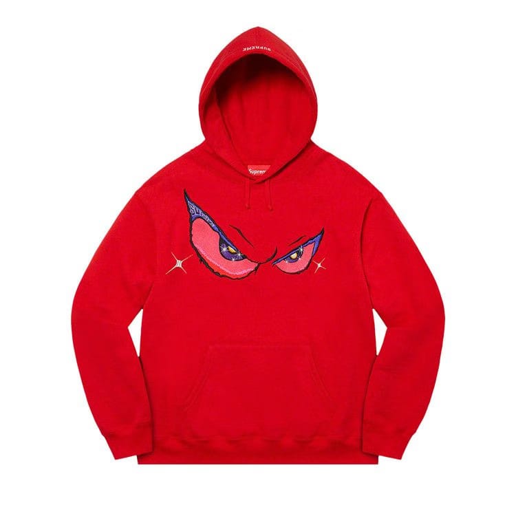 Supreme Eyes Hoodie Red