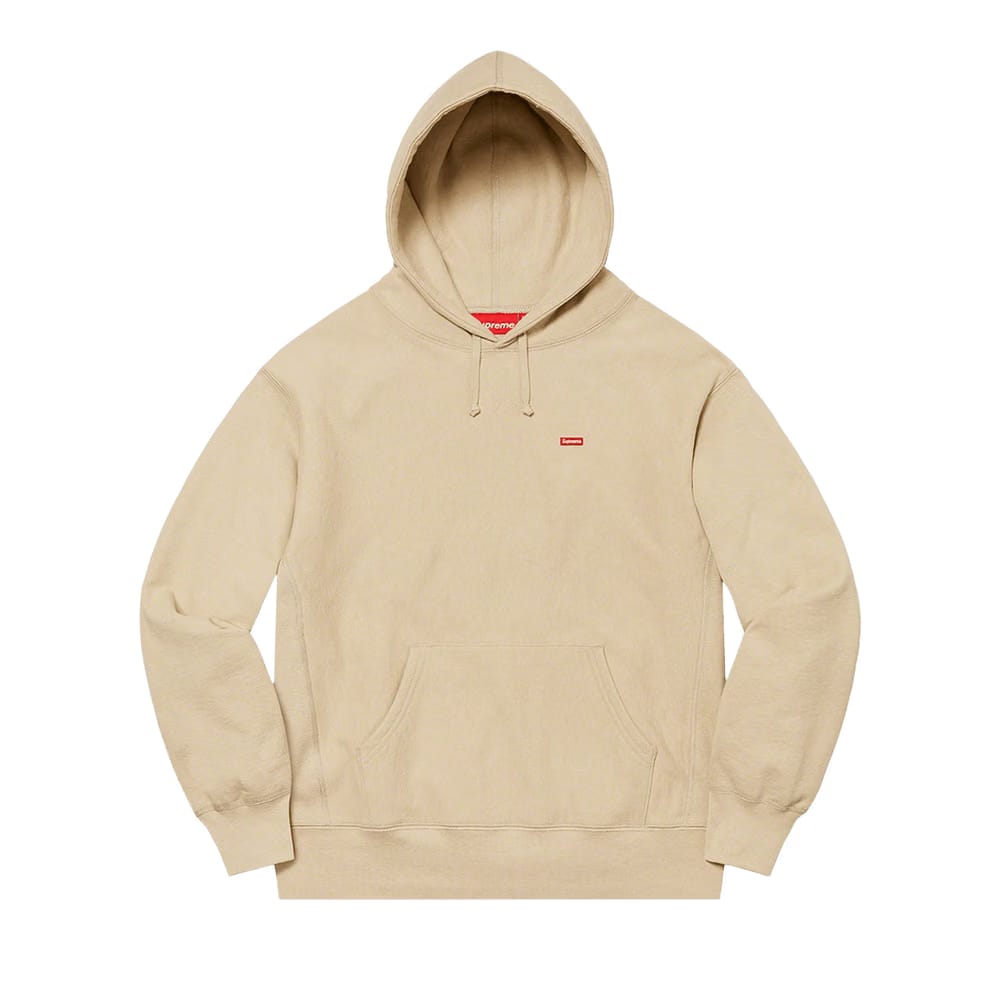Supreme Small Box Hoodie Taupe