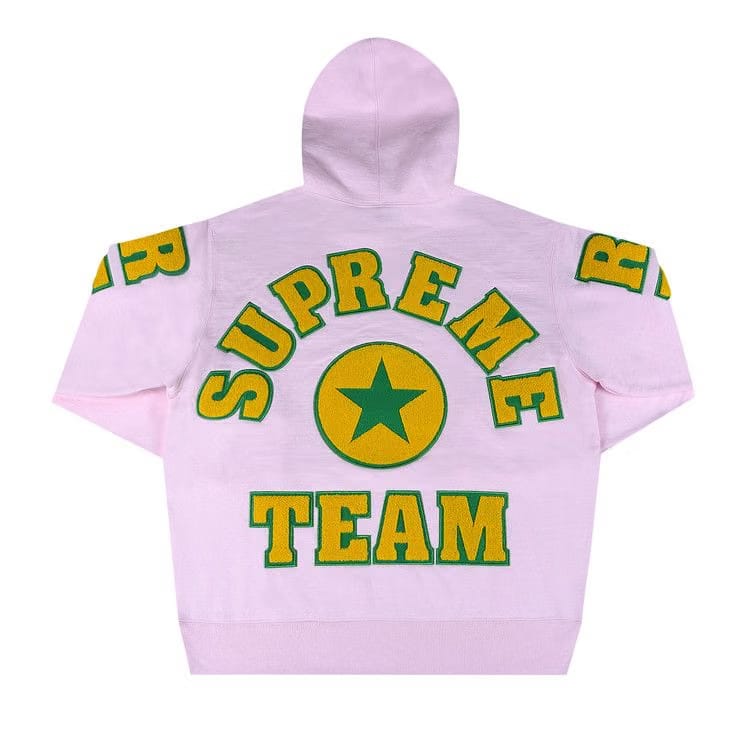 Supreme Team Chenille Hoodie Light Pink