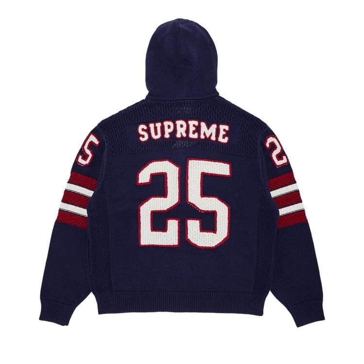 Supreme Sport Zip Up Hooded Sweater Navy